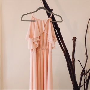 Light Pink Maxi / Bridesmaids Dress
